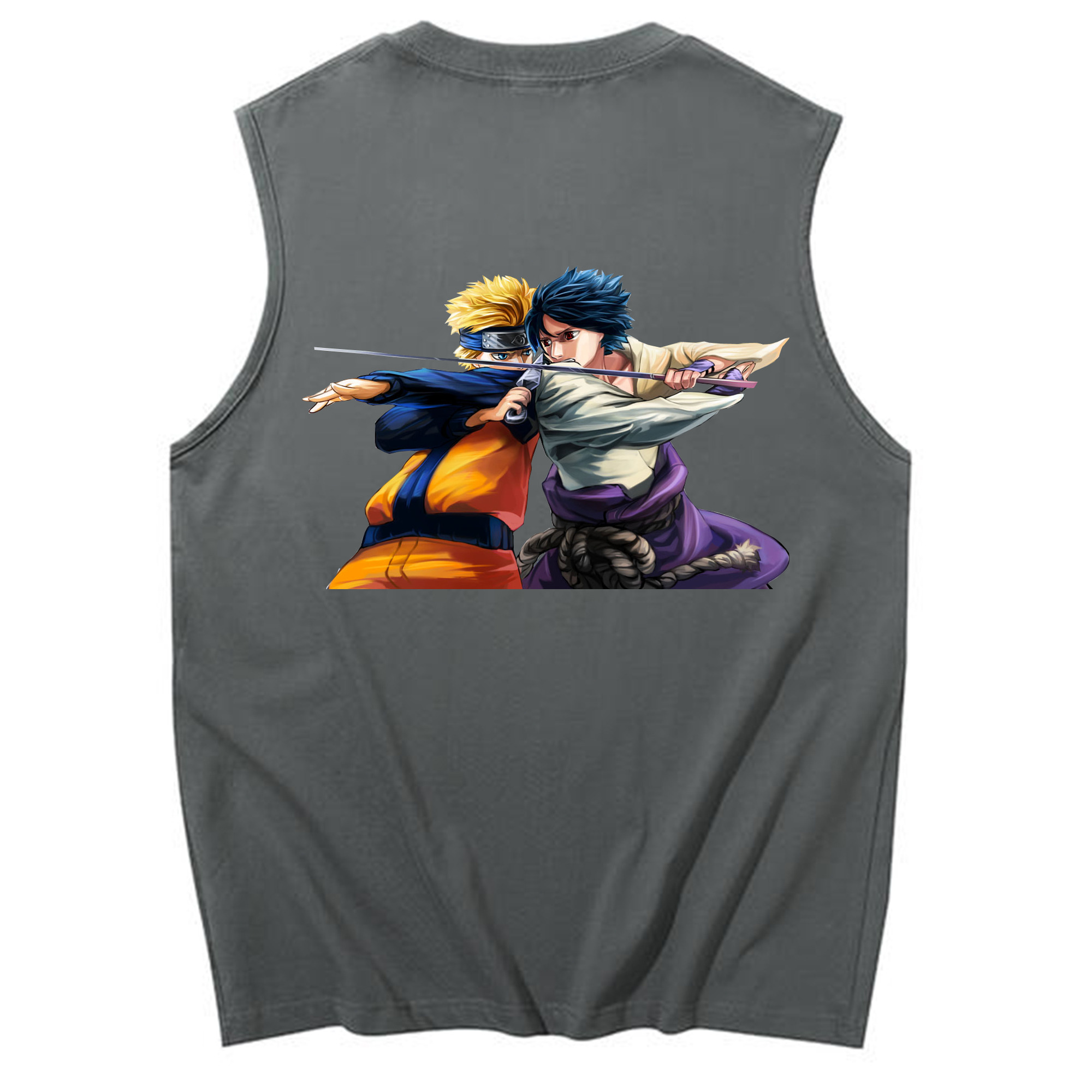 （画像用） NARUTO -ナルト- うずまき ナルト Uzumaki Naruto コットン100％タンクトップ（背面プリント）